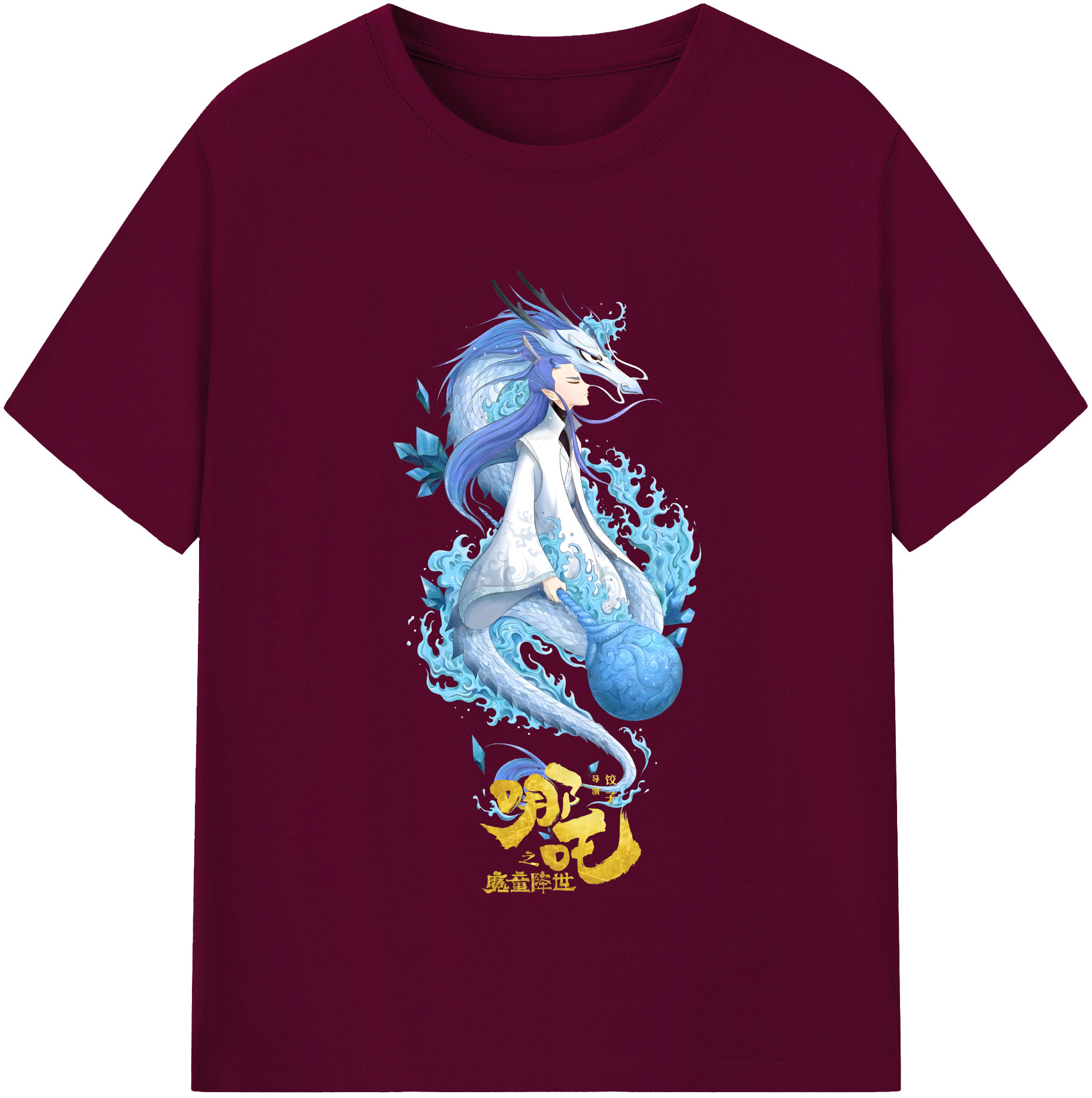 （画像用） Ne Zha 2 ナタ 魔童の大暴れ レディースカジュアルプリントTシャツ（綿100％）